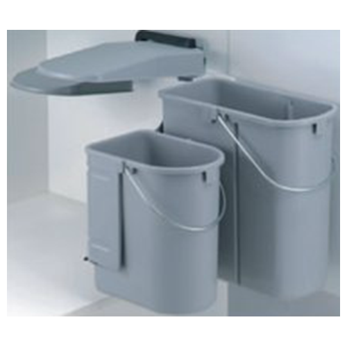 Cubo de basura Häfele doble 1 x 10 y 1 x 19 litros art. 502.50.032