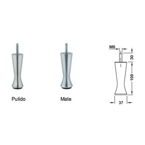Patas para muebles de aluminio Häfele