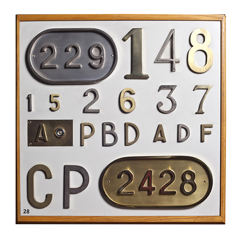 NUMEROS DE BRONCE Y CARTELES