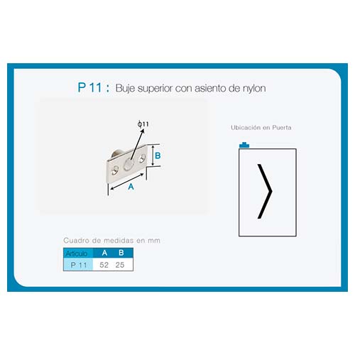 Buje superior art. P 11