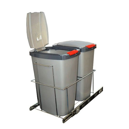 Porta residuos con boton