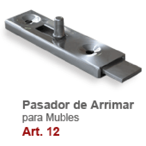 Pasador de arrimar Art. 12