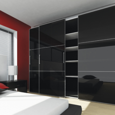 Sistema corredizo colgante con freno para puertas de closet - Kit colgante CD-50