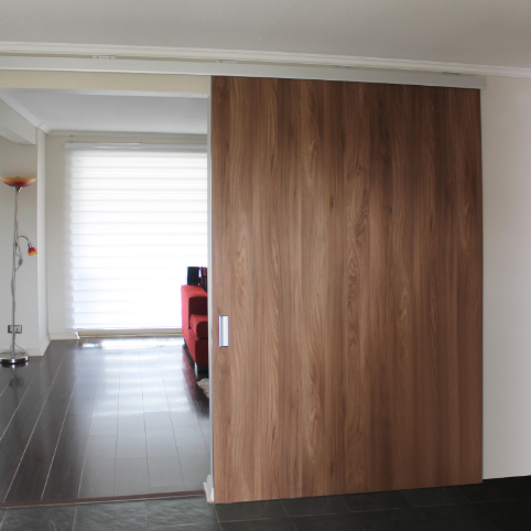 Sistema corredizo colgante con freno para puertas de madera - Kit DN-80 SR con freno