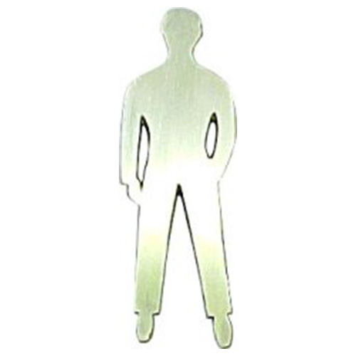 Silueta hombre de bronce - bronce platil