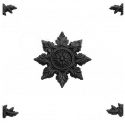 Aplique para Reja "Flor Estrella Central"